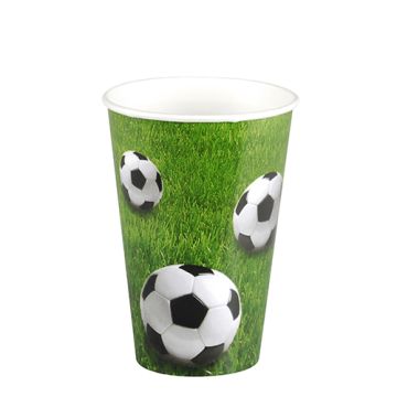 Gobelets, carton 0,2 l Ø 7 cm · 9,7 cm "Football"