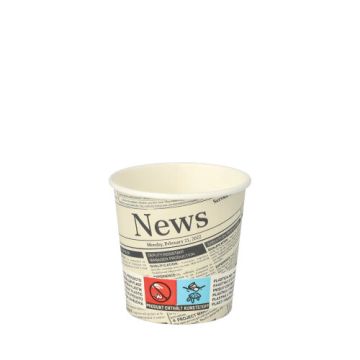 Gobelets, carton "To Go" 0,1 l Ø 6 cm · 6 cm blanc "Newsprint"