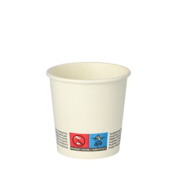 Gobelets, carton "To Go" 0,1 l Ø 6 cm · 6 cm blanc