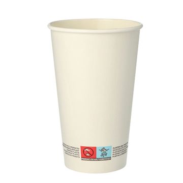 Gobelets, carton 0,4 l Ø 9 cm · 13,9 cm blanc