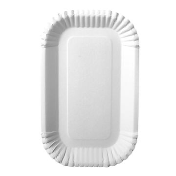 Coupelles, carton "pure" rectangulaire 15 cm x 23 cm x 2 cm blanc