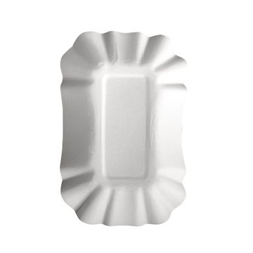 Coupelles, carton "pure" rectangulaire 9 cm x 14 cm x 3 cm blanc