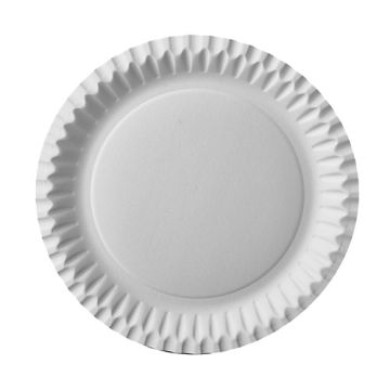 Assiettes, carton rond Ø 23 cm blanc