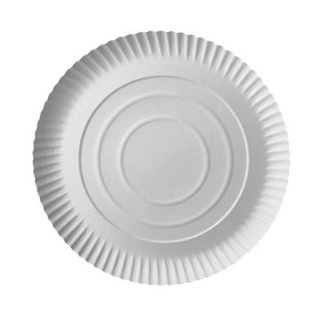 Assiettes, carton "pure" rond Ø 26 cm · 2 cm blanc