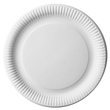 Assiettes, carton "pure" rond Ø 29 cm blanc