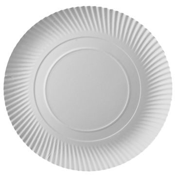 Assiettes, carton "pure" rond Ø 32 cm · 2 cm blanc