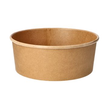 Saladiers, carton, rond 1300 ml Ø 18,4 cm · 7 cm marron