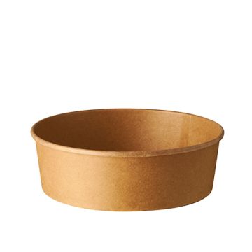 Saladiers, carton rond 500 ml Ø 15 cm · 4,6 cm marron