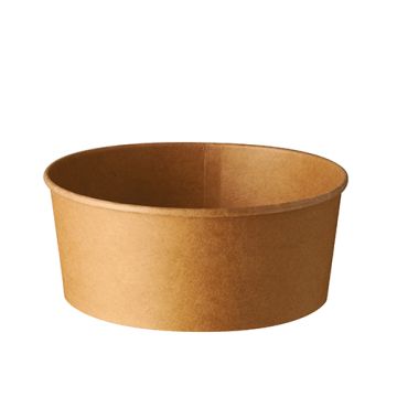 Saladiers à emporter, carton, rond 750 ml, marron