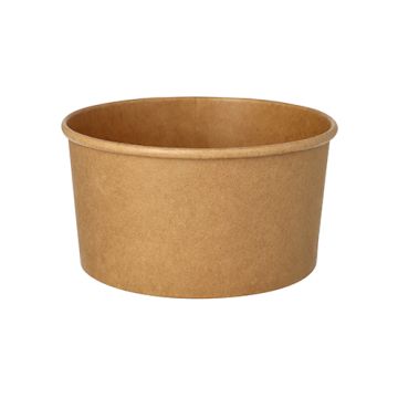 Bols à salade, carton rond 1000 ml Ø 15 cm · 7,5 cm marron