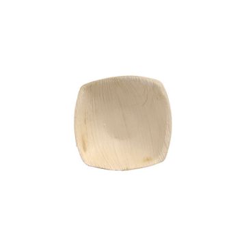 Bols Feuille de palmier "pure" 50 ml 2,5 cm x 9 cm x 9 cm naturel "QUADRATO"