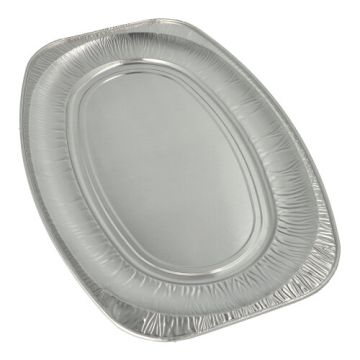 Plateaux de service, en aluminium ovale 54,7 cm x 35,8 cm