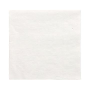 Serviettes, 1 pli pliage 1/4 33 cm x 33 cm blanc