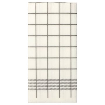 Serviettes, 2 plis "PUNTO" pliage 1/8 39 cm x 40 cm gris "Kitchen Towel" microgaufrée