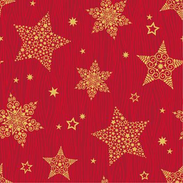 Serviettes, 3 plis pliage 1/4 25 cm x 25 cm "Christmas Shine"