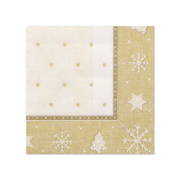 Serviettes "ROYAL Collection" pliage 1/4 25 cm x 25 cm or "X-Mas"