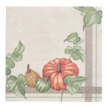 Serviettes "ROYAL Collection" pliage 1/4 40 cm x 40 cm "Pumpkin"