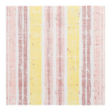 Serviettes "ROYAL Collection" pliage 1/4 40 cm x 40 cm jaune "Stripes"