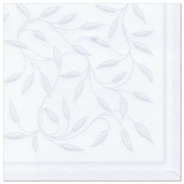 Serviettes "ROYAL Collection" pliage 1/4 40 cm x 40 cm blanc "New Mediterran"