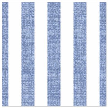 Serviettes "ROYAL Collection" pliage 1/4 40 cm x 40 cm bleu "Lines"