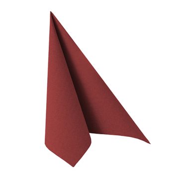 Serviettes "ROYAL Collection" pliage 1/4 33 cm x 33 cm bordeaux