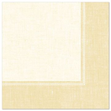 Serviettes "ROYAL Collection" pliage 1/4  40 cm x 40 cm champagne "Linum"