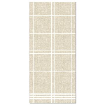 Serviettes "ROYAL Collection" pliage 1/6 48 cm x 33 cm sable "Kitchen Craft"