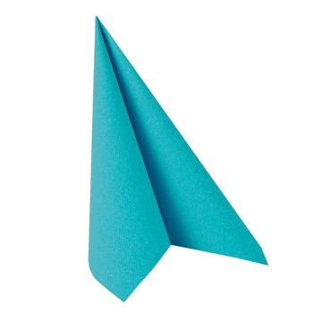 Serviettes "ROYAL Collection" pliage 1/4 33 cm x 33 cm turquoise