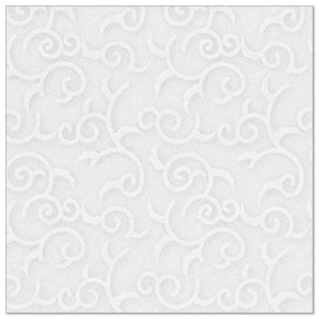 Serviettes "ROYAL Collection" pliage 1/4 40 cm x 40 cm blanc "Casali"