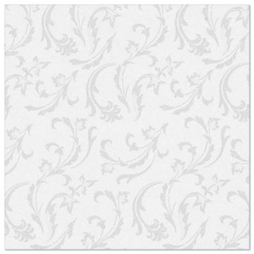 Serviettes "ROYAL Collection" pliage 1/4 40 cm x 40 cm blanc "Damascato"