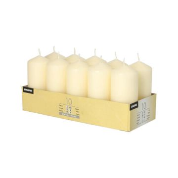 Bougies cylindriques Ø 40 mm · 90 mm crème