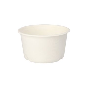 Terrines à soupe en canne à sucre "pure" 350 ml Ø 10 cm · 6,4 cm blanc