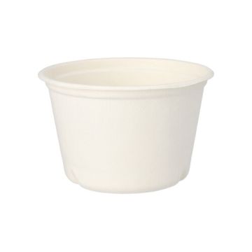 Terrines à soupe en canne à sucre "pure" 600 ml Ø 14 cm · 9 cm blanc