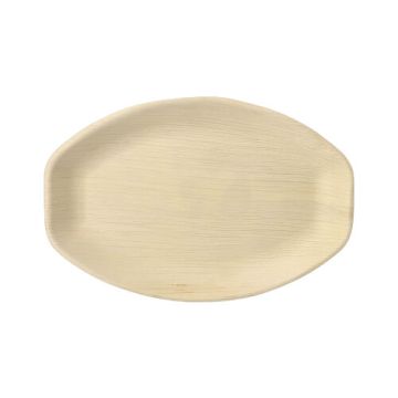 Plateaux de service, Feuille de palmier "pure" ovale 3 cm x 29 cm x 21 cm naturel