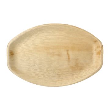 Plateaux de service, Feuille de palmier "pure" ovale 3 cm x 37 cm x 25 cm naturel