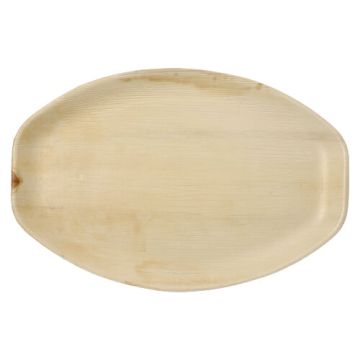 Plateaux de service, Feuille de palmier "pure" ovale 3 cm x 43 cm x 29 cm naturel