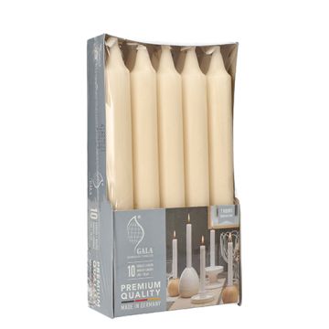 Bougies de table Ø 2,1 cm · 19,3 cm crème