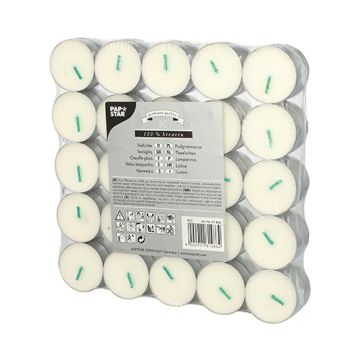 Chauffe-plats Ø 37,2 mm · 17,9 mm blanc en 100 % stéarine