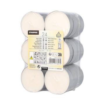 Bougies chauffe-plats maxi Ø 57 mm · 22 mm blanc