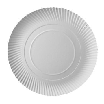 Assiettes, carton "pure" rond Ø 32 cm · 2 cm blanc