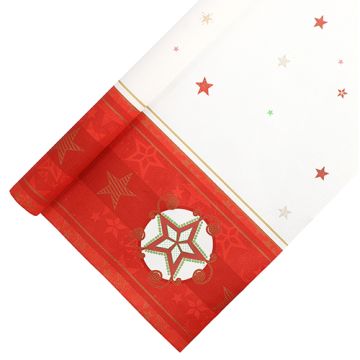 Nappe, papier 6 m x 1,2 m blanc "Heavenly Stars"