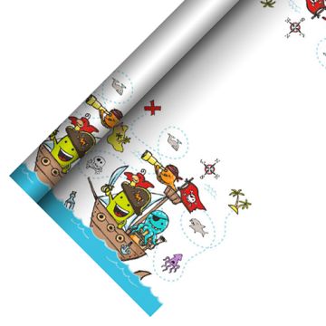 Nappe, papier 5 m x 1,2 m "Pirate Crew"