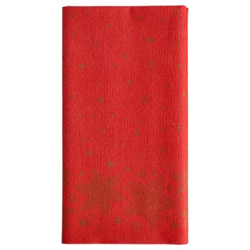 Nappe, aspect tissu, Airlaid 120 cm x 180 cm rouge "Christmas Shine"