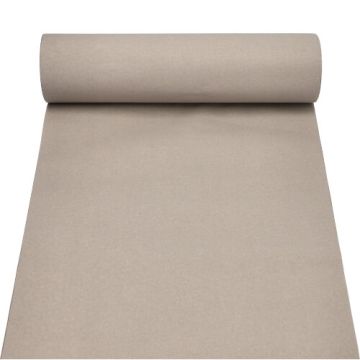 Chemin de table en tissu "ROYAL Collection" 24 m x 40 cm gris