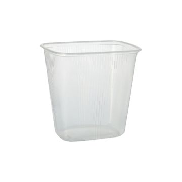 Boîte d'emballage, PP rectangulaire 500 ml 10,1 cm x 8,1 cm x 10,8 cm transparent