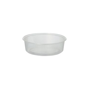 Boîte d'emballage, PP rond 125 ml Ø 10,1 cm · 3,1 cm transparent