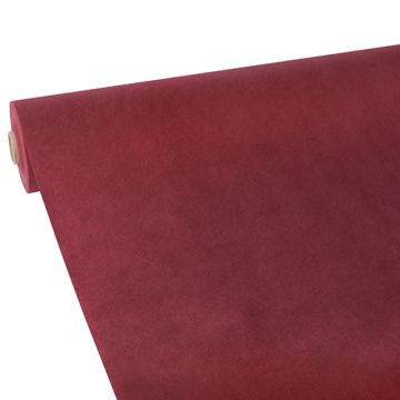 Nappe, aspect textile, non tissée "soft selection" 25 m x 1,18 m bordeaux