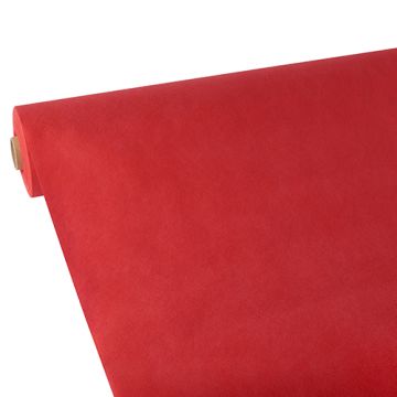 Nappe, aspect textile, non tissée "soft selection" 25 m x 1,18 m rouge