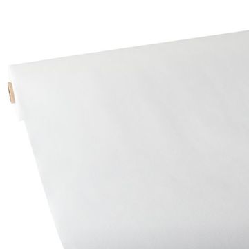 Nappe, aspect textile, non tissée "soft selection" 25 m x 1,18 m blanc