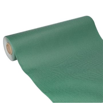 Chemin de table, aspect tissu, non tissé "soft selection plus" 24 m x 40 cm vert foncé